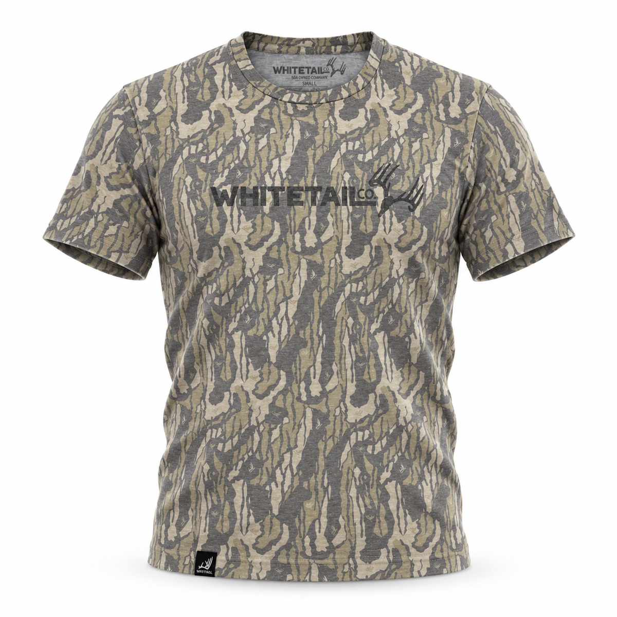 Whitetail Co. | Old Faded Tee | Tree Bark Camo