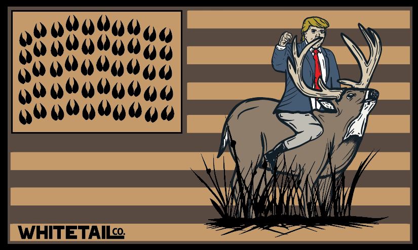 Whitetail Co. Donald Fight 3x5' Flag