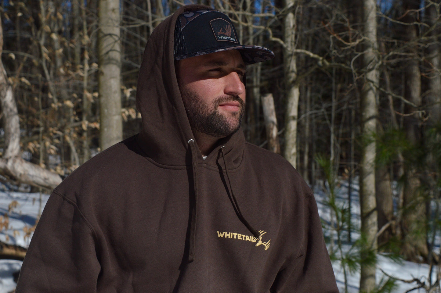 Whitetail Co. Old Dark Camo Shed Antler 7 Panel