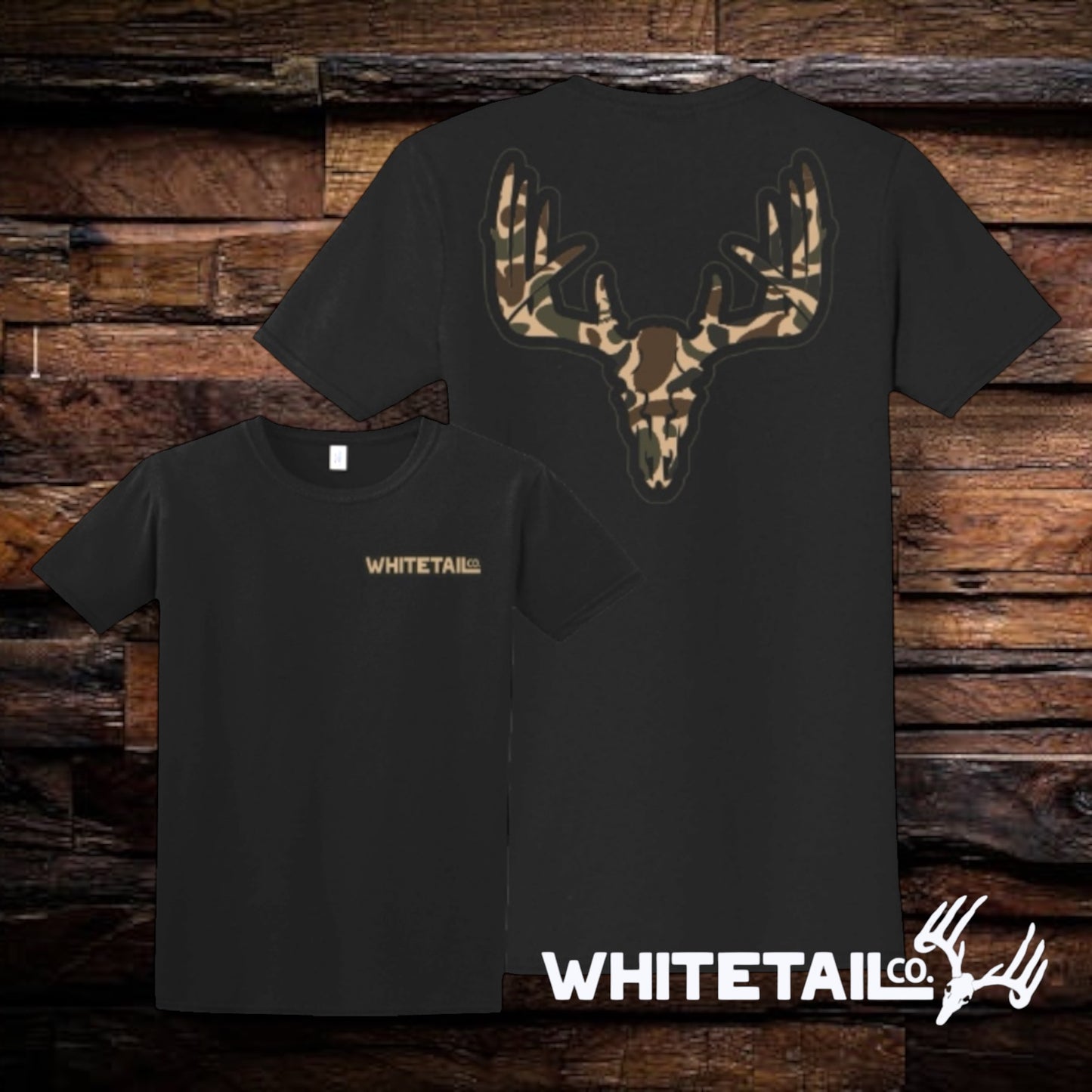 New Whitetail Co. Old Camo Skull Tee