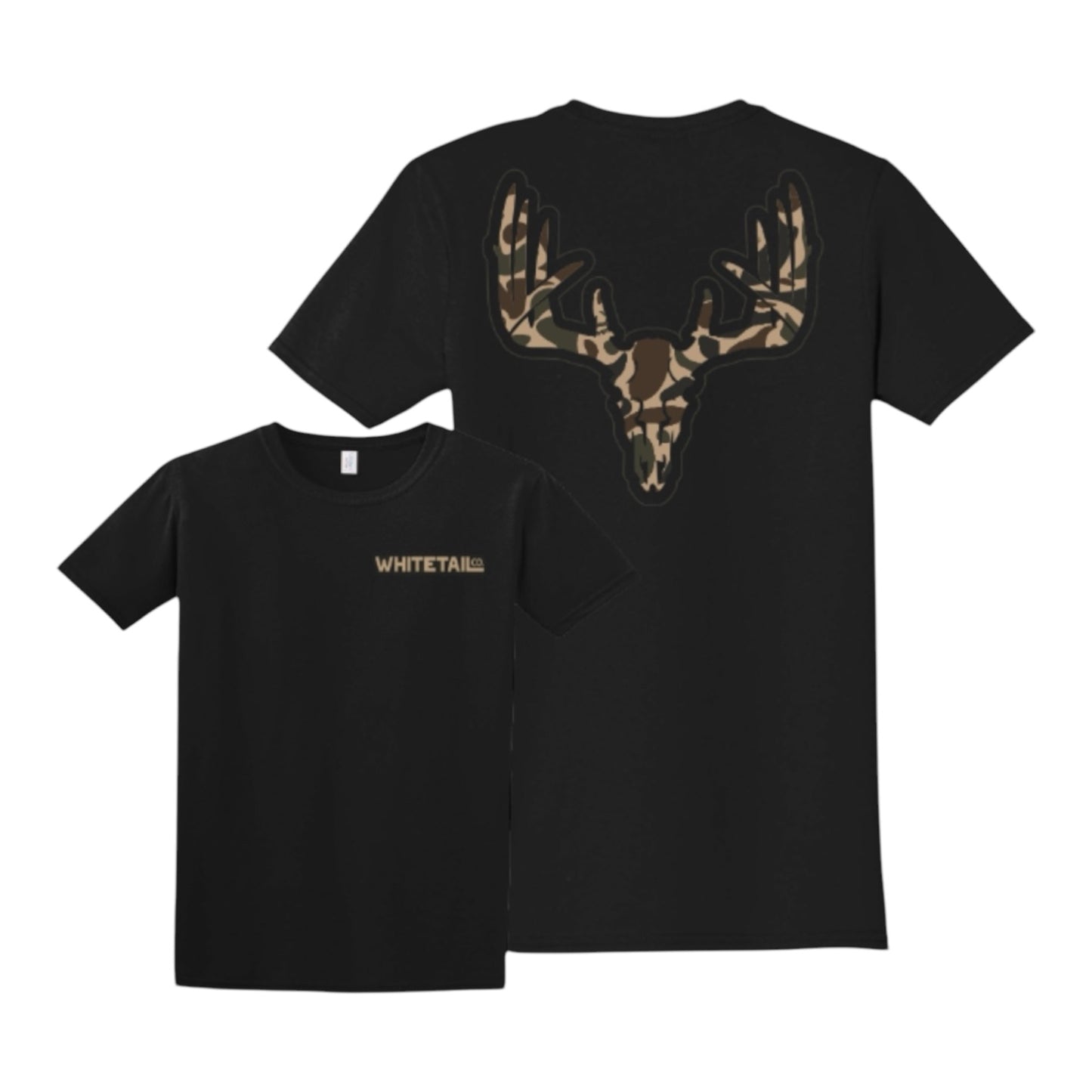 New Whitetail Co. Old Camo Skull Tee
