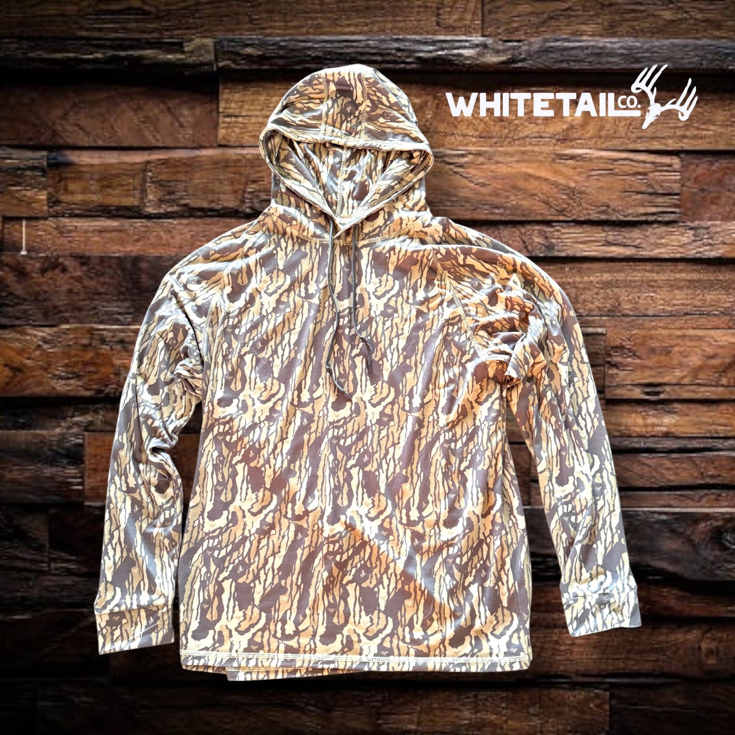 Coming Soon !!! Whitetail Co. RUT Lightweight Hoodie Faded Old Tree Bark