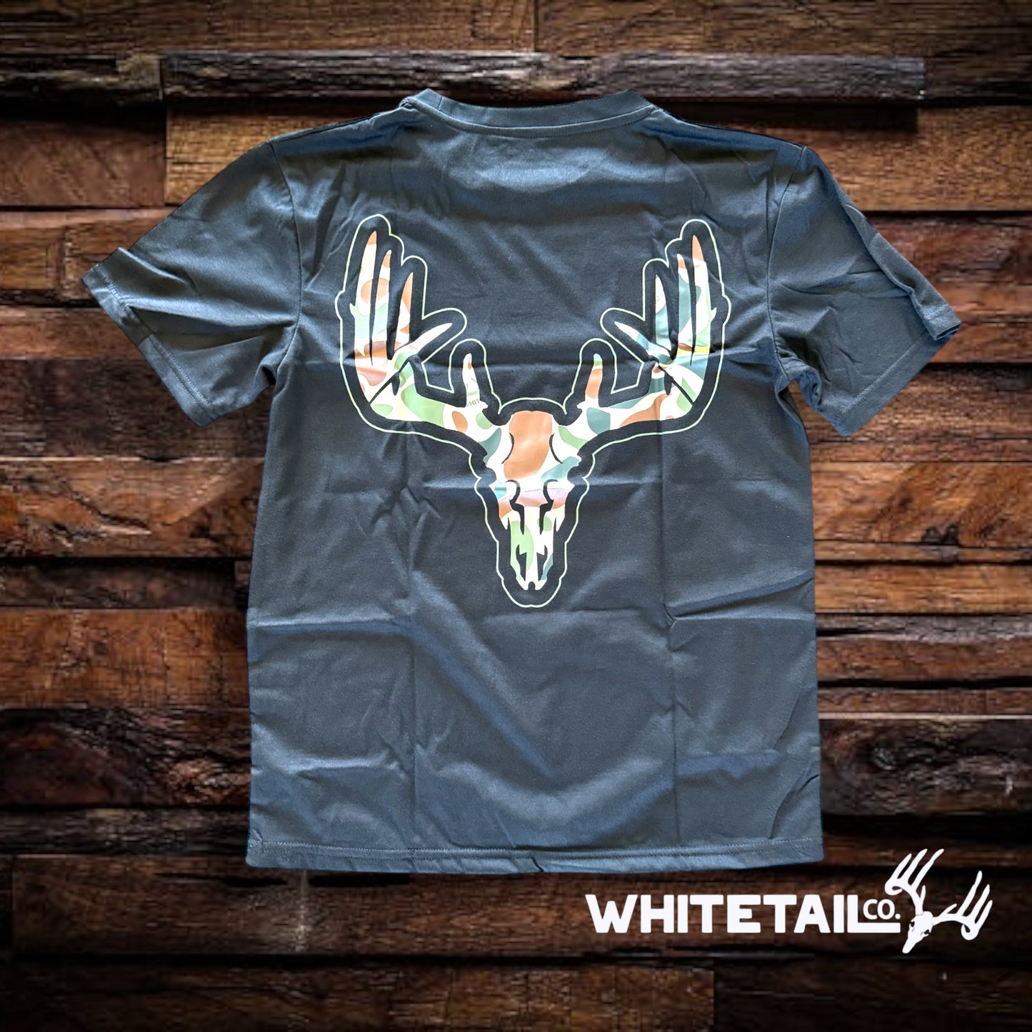 New Whitetail Co. Old Camo Skull Tee
