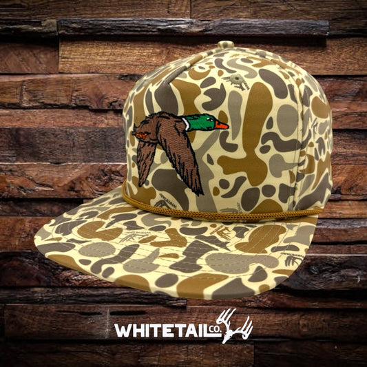Whitetail Co. Old Camo Ropy Trucker Structured Mallard