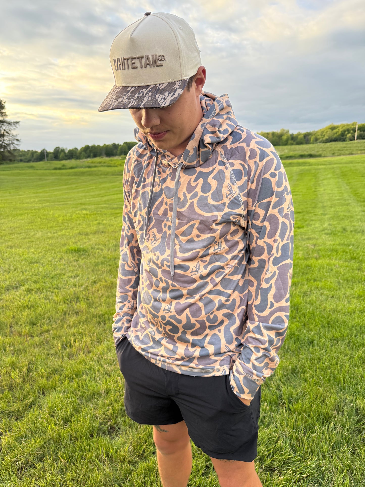 New !!! Whitetail Co. Old Duck Camo Faded Hoodie