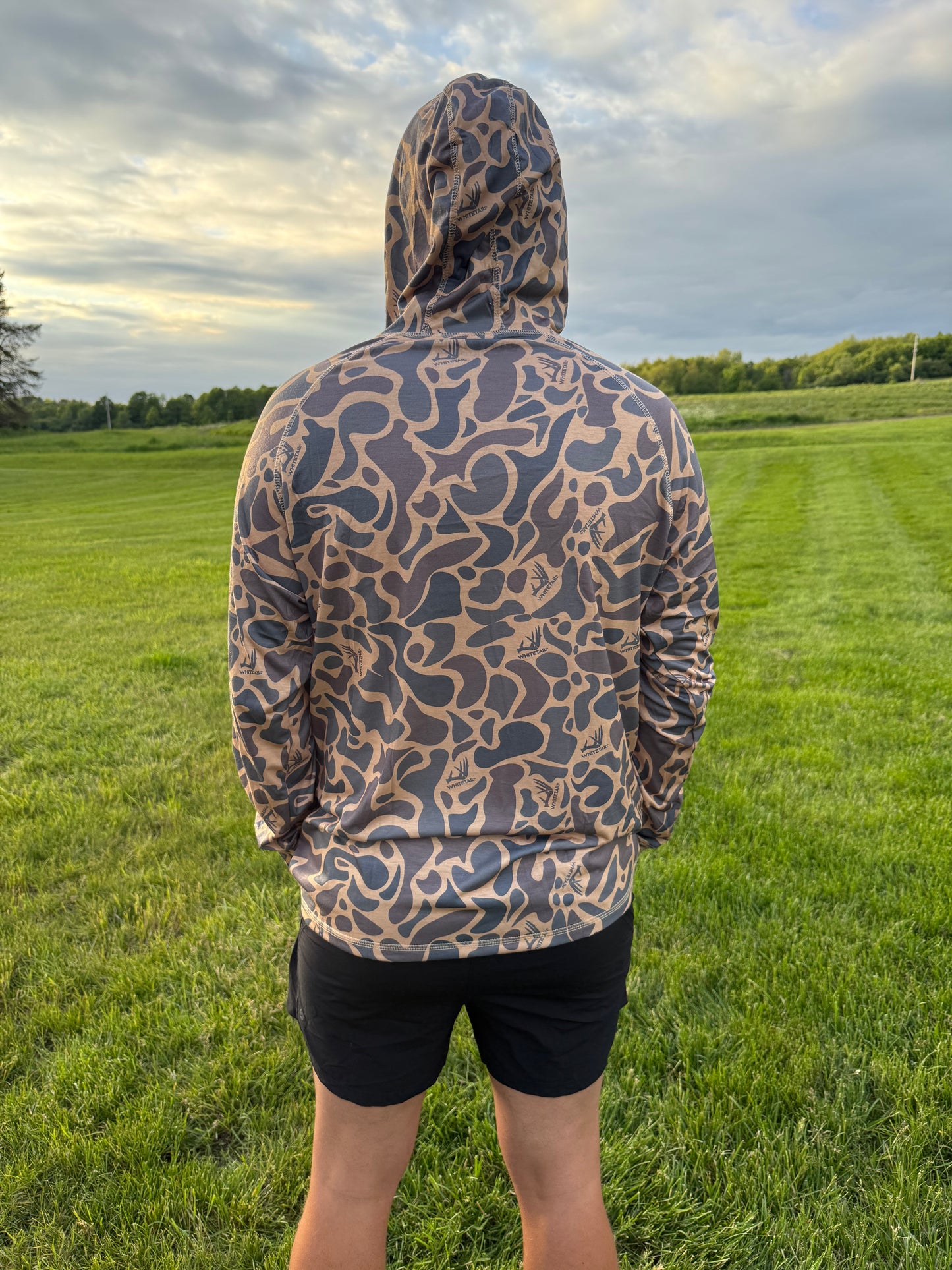 Whitetail Co. Old Duck Camo Faded Light Weight Hoodie