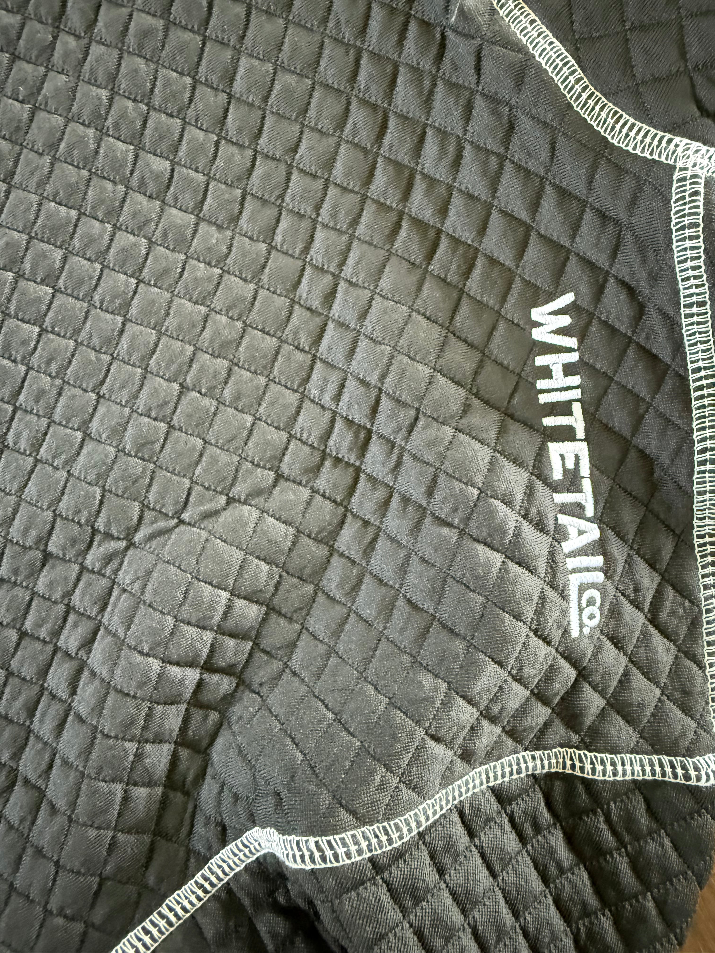 Whitetail Co. Rut Line Waffle Hoodie Black (SIZE UP)
