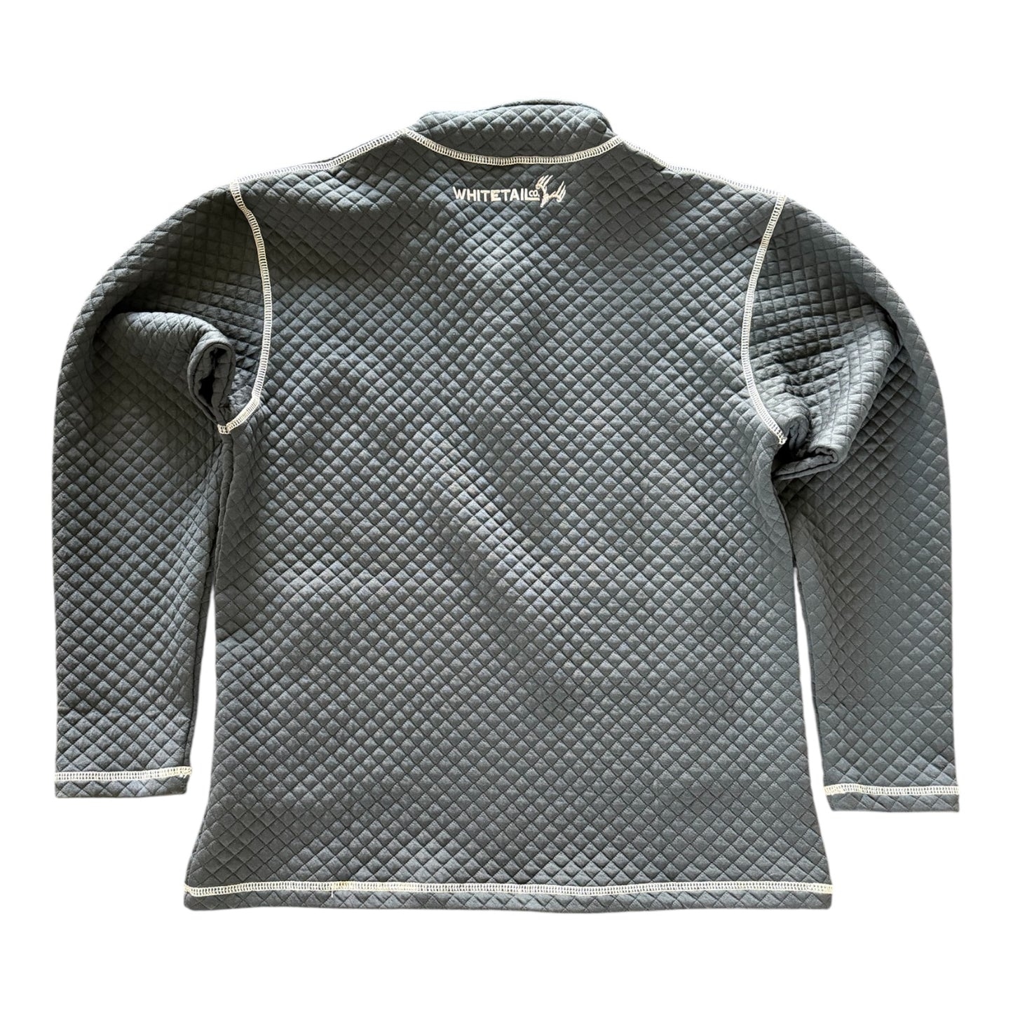 New Whitetail Co. Rut Line Waffle 1/4 Button Sweatshirt