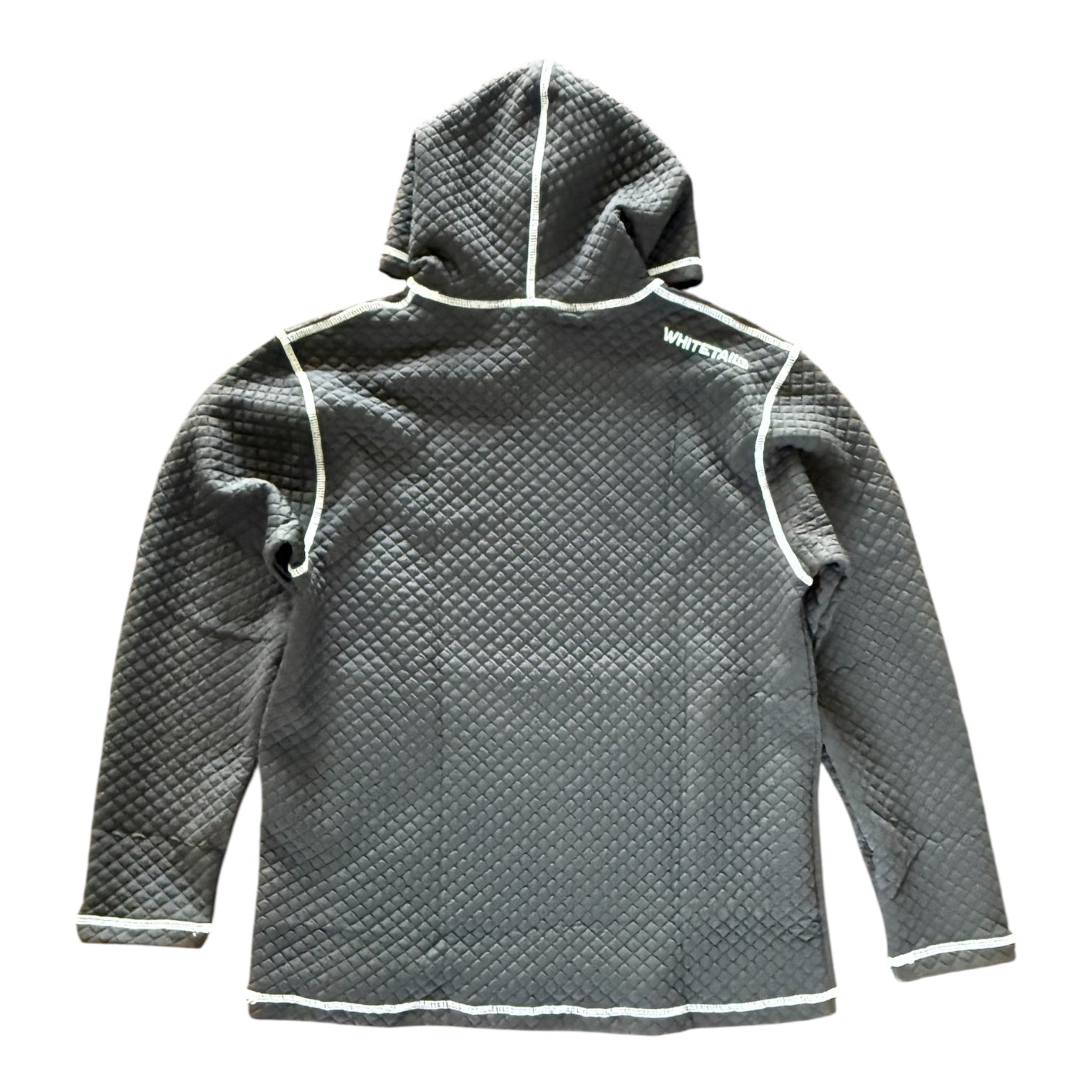 Whitetail Co. Rut Line Waffle Hoodie Black (SIZE UP)