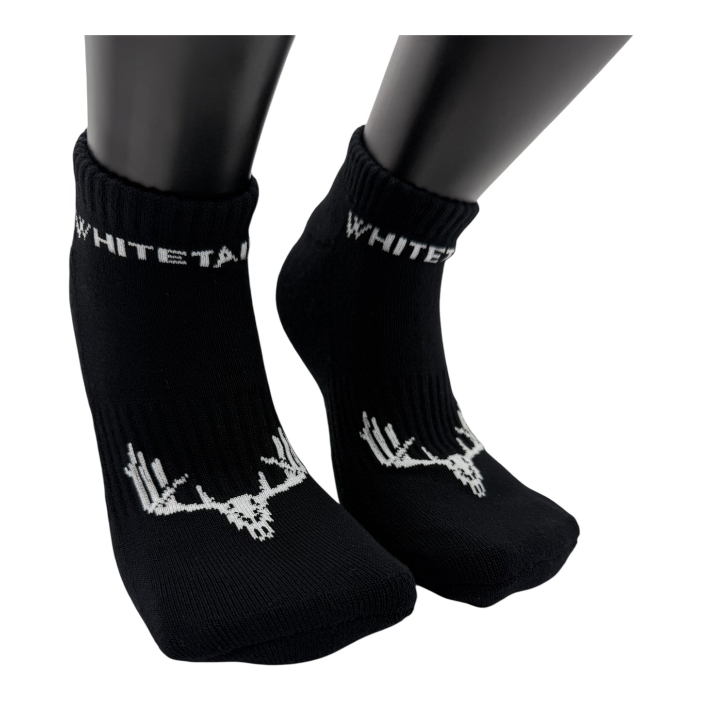 Whitetail Co. Bamboo Base Layer Black Ankle Socks