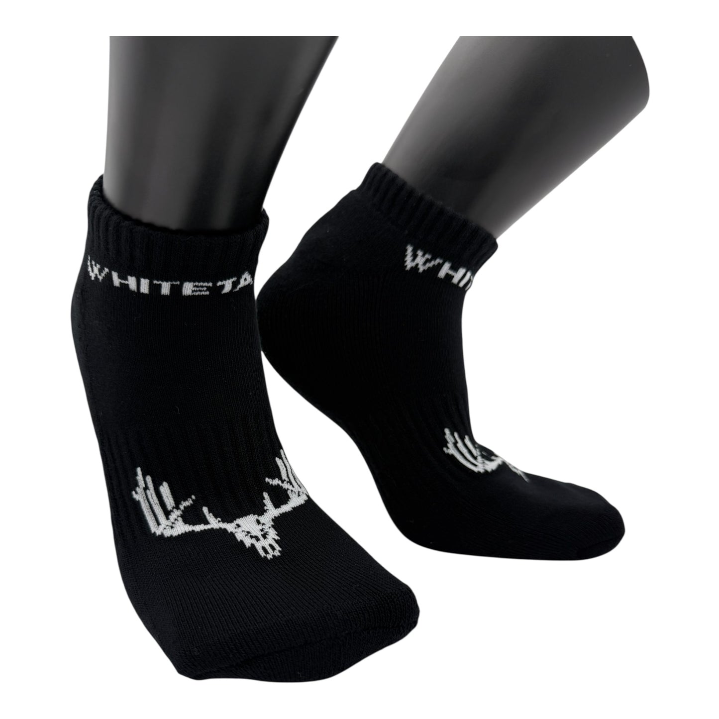 Whitetail Co. Bamboo Base Layer Black Ankle Socks