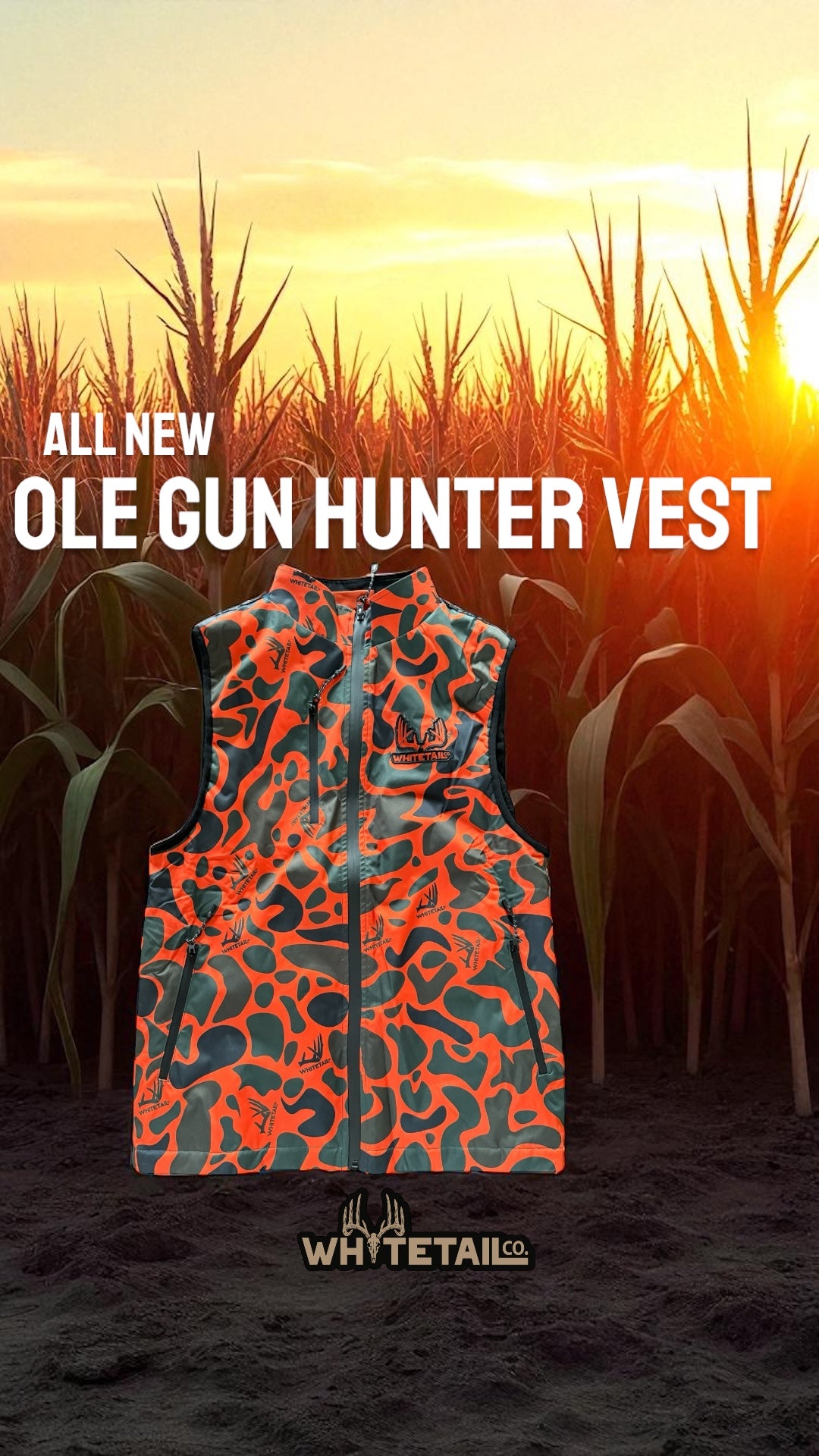 New !!! Whitetail Co. Ole Camo Gun Hunter Vest ONLY 100 Available