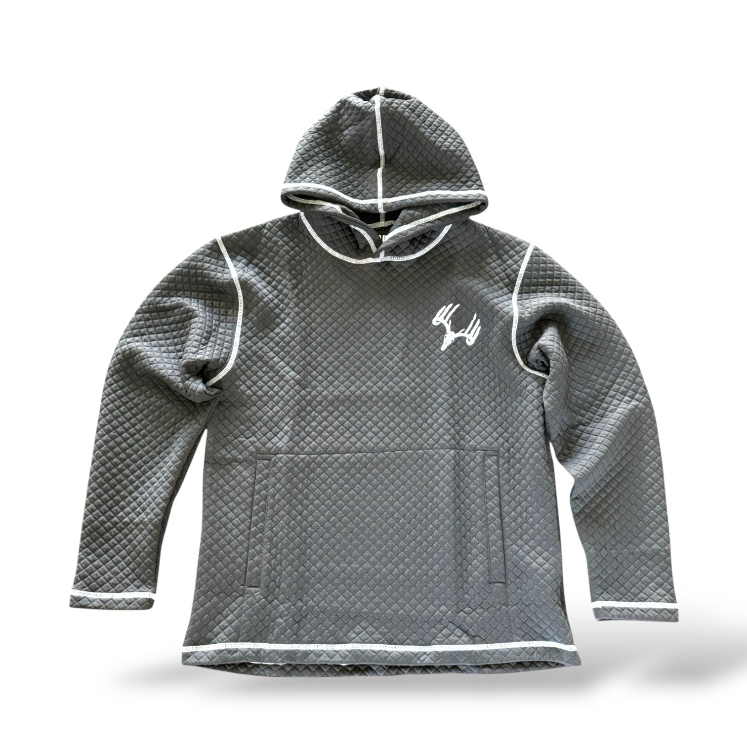 Whitetail Co. Rut Line Waffle Hoodie Black