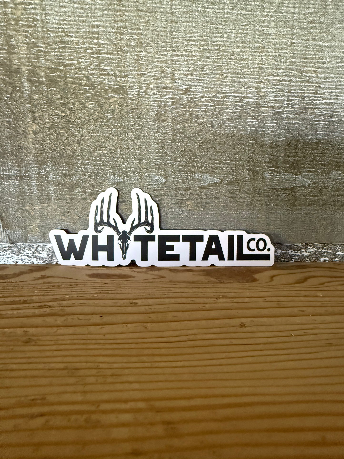 New !!! Whitetail Co. Logo Decal White 5” or 3”