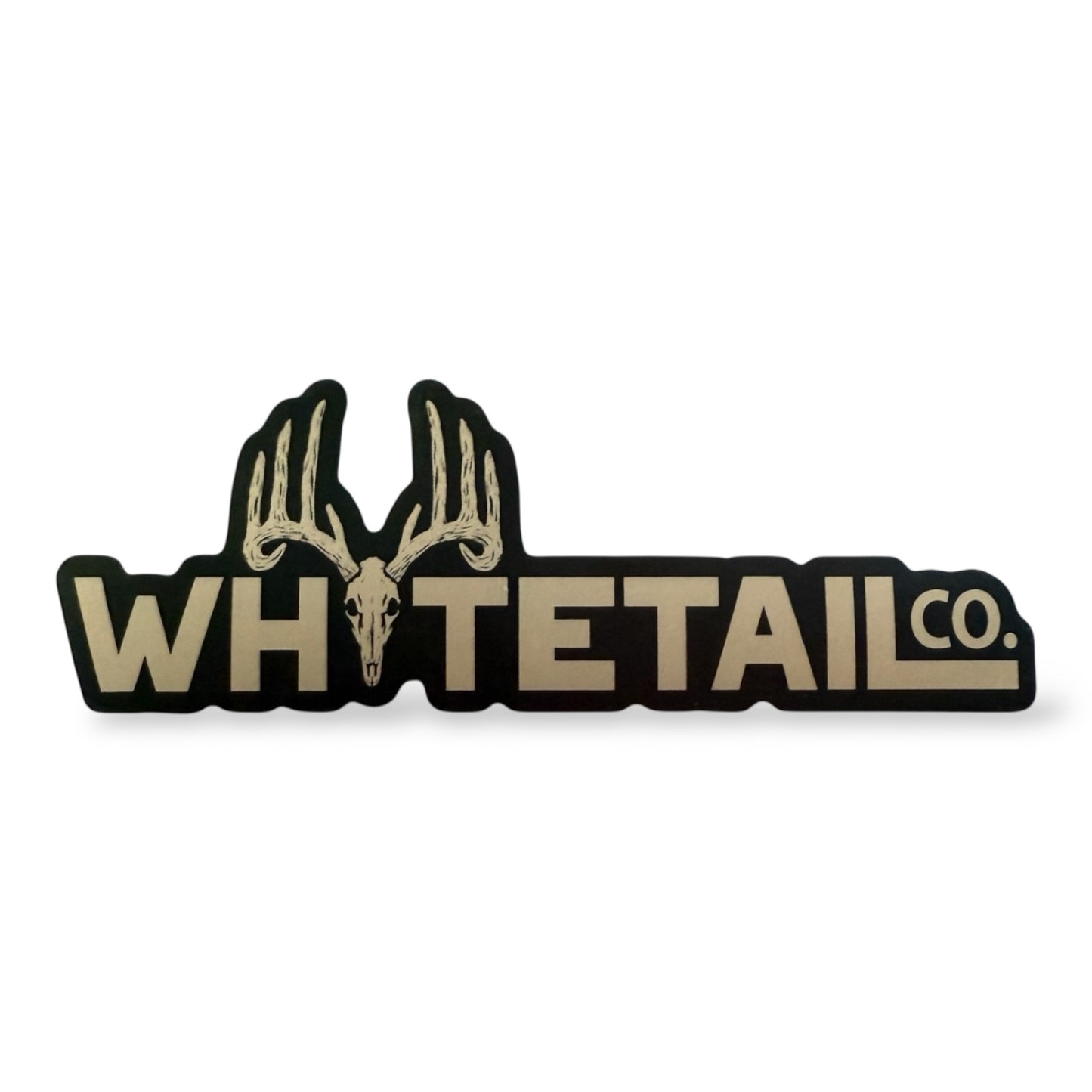 New !!! Whitetail Co. Logo Decal Tan 5” or 3”