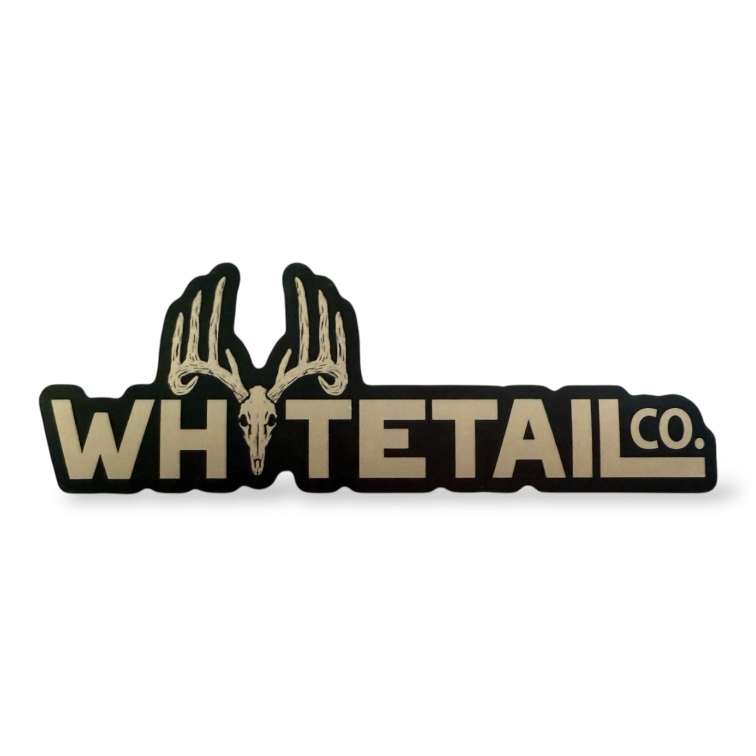 Whitetail Co. Logo Decal Tan 5” or 3”