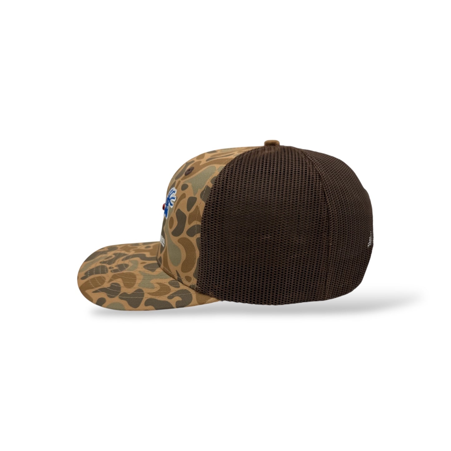 New !!! Whitetail Co. Buff Buck Duck Brown Camo Trucker