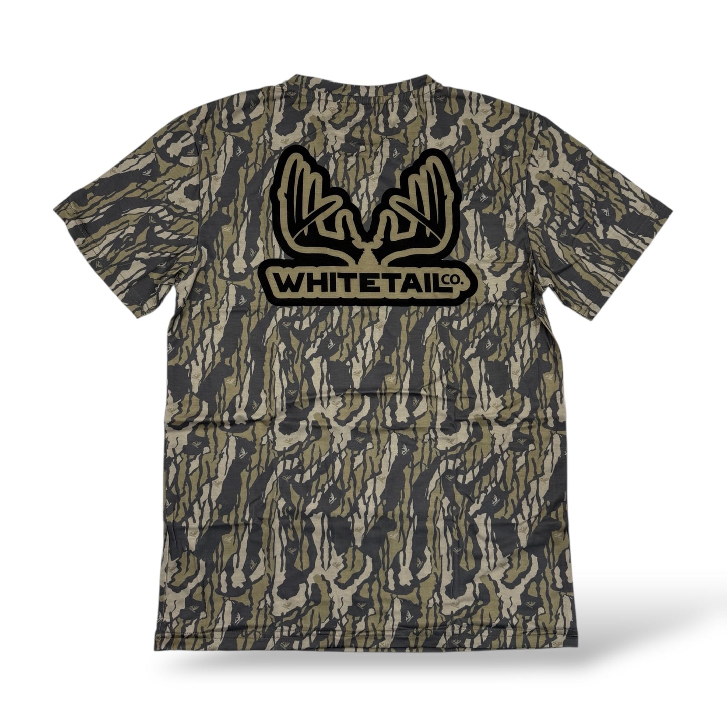 Whitetail Co. Old Tree Bark Camo Faded Pocket Tee