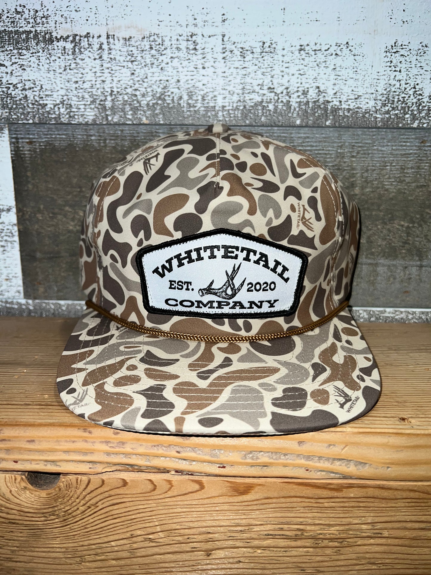 Whitetail Co. Old Camo Ropy Trucker Shed Patch