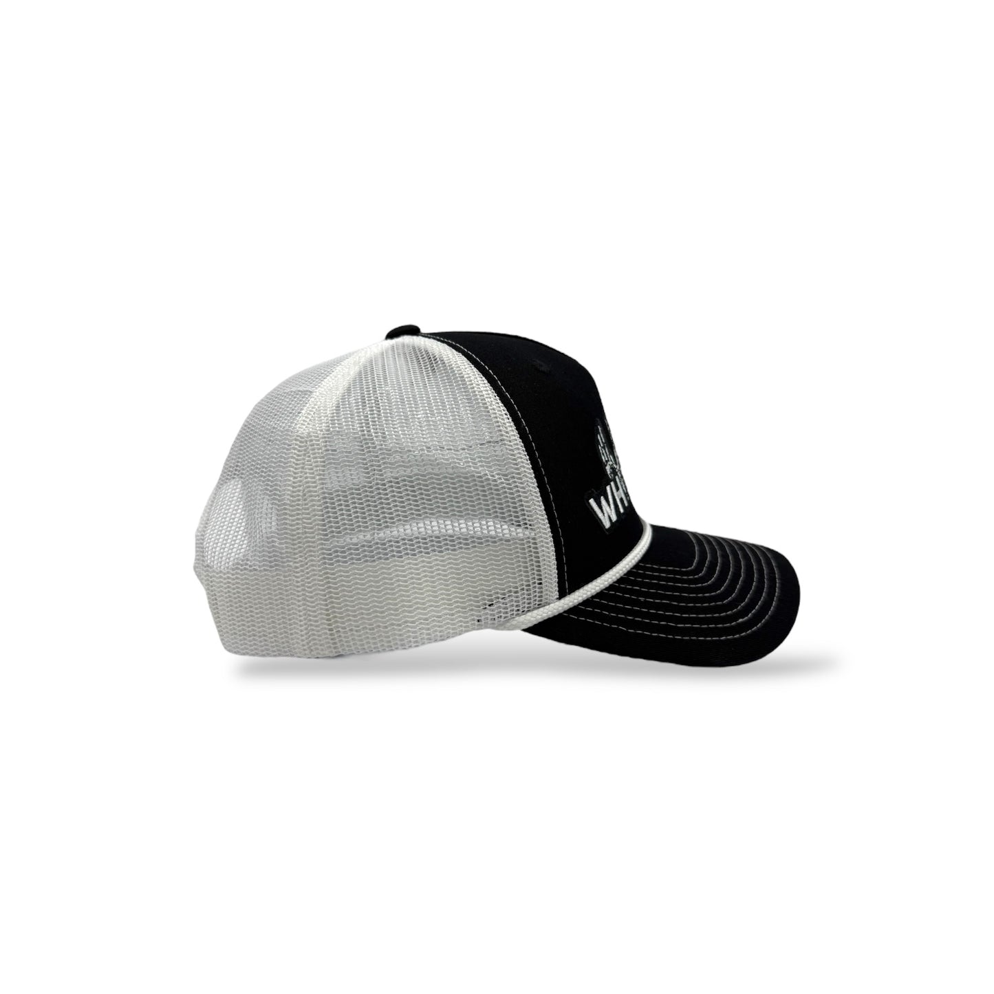 Whitetail Co. Logo Trucker Ropy Black/White