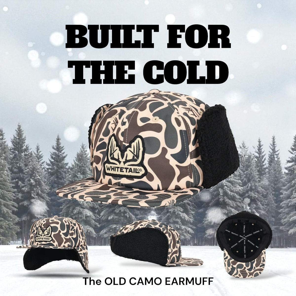 Whitetail Co. Old Duck Camo Ear Flap