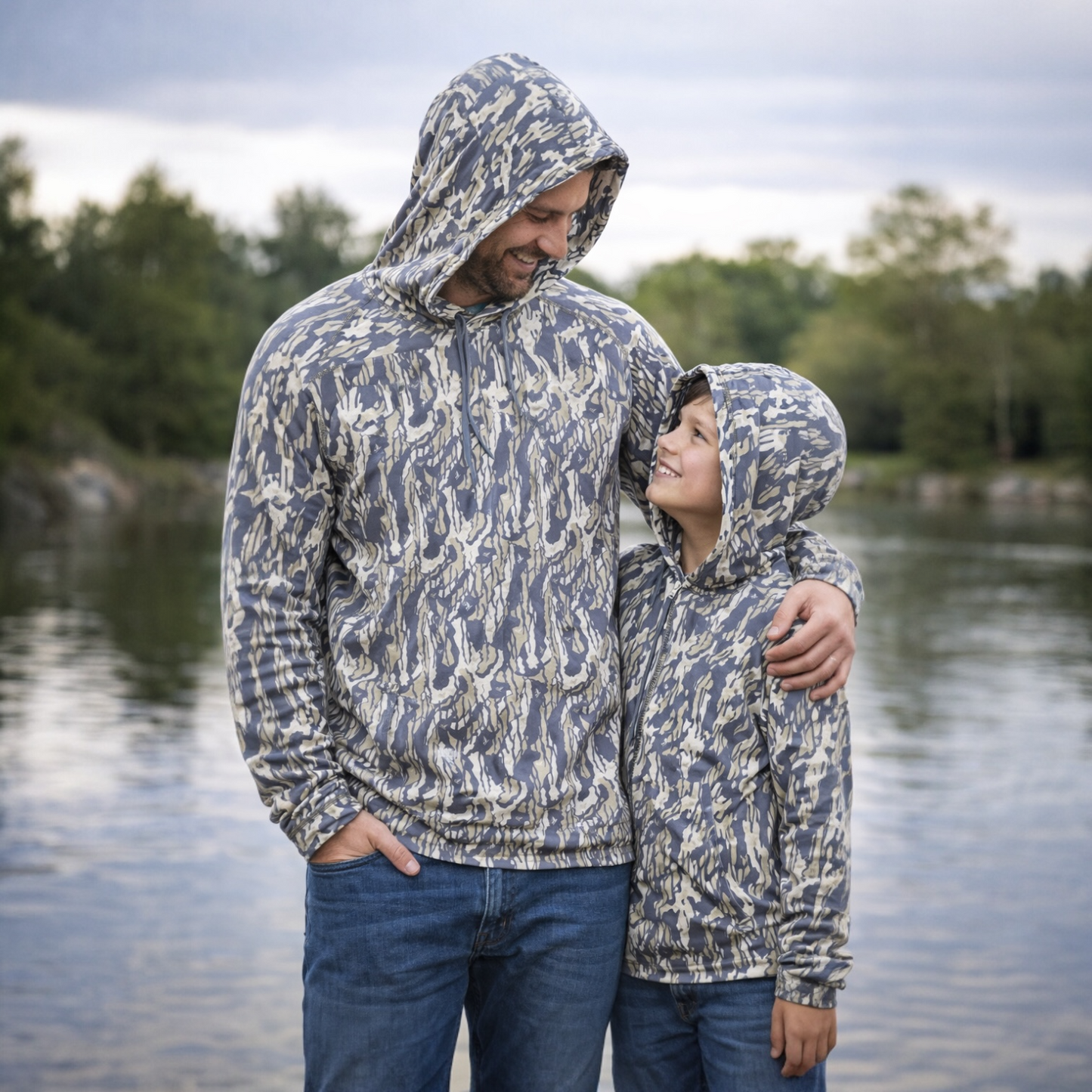 Whitetail Co. Youth Light Weight Hoodie Tree Bark
