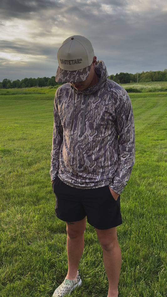 Whitetail Co. Old Faded Tree Bark Lightweight Hoodie