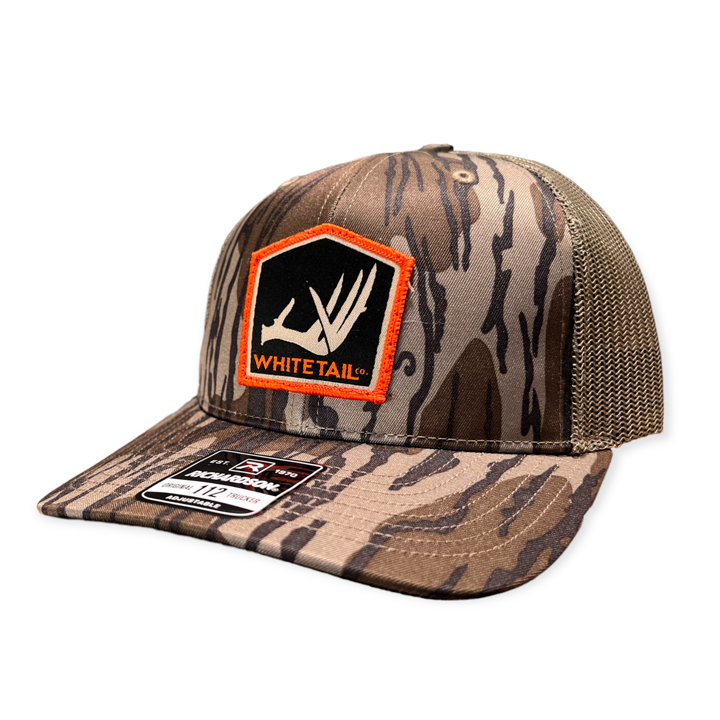Whitetail Co. Shed Hat Richardson 112FP Mossy Oak Bottom Lands