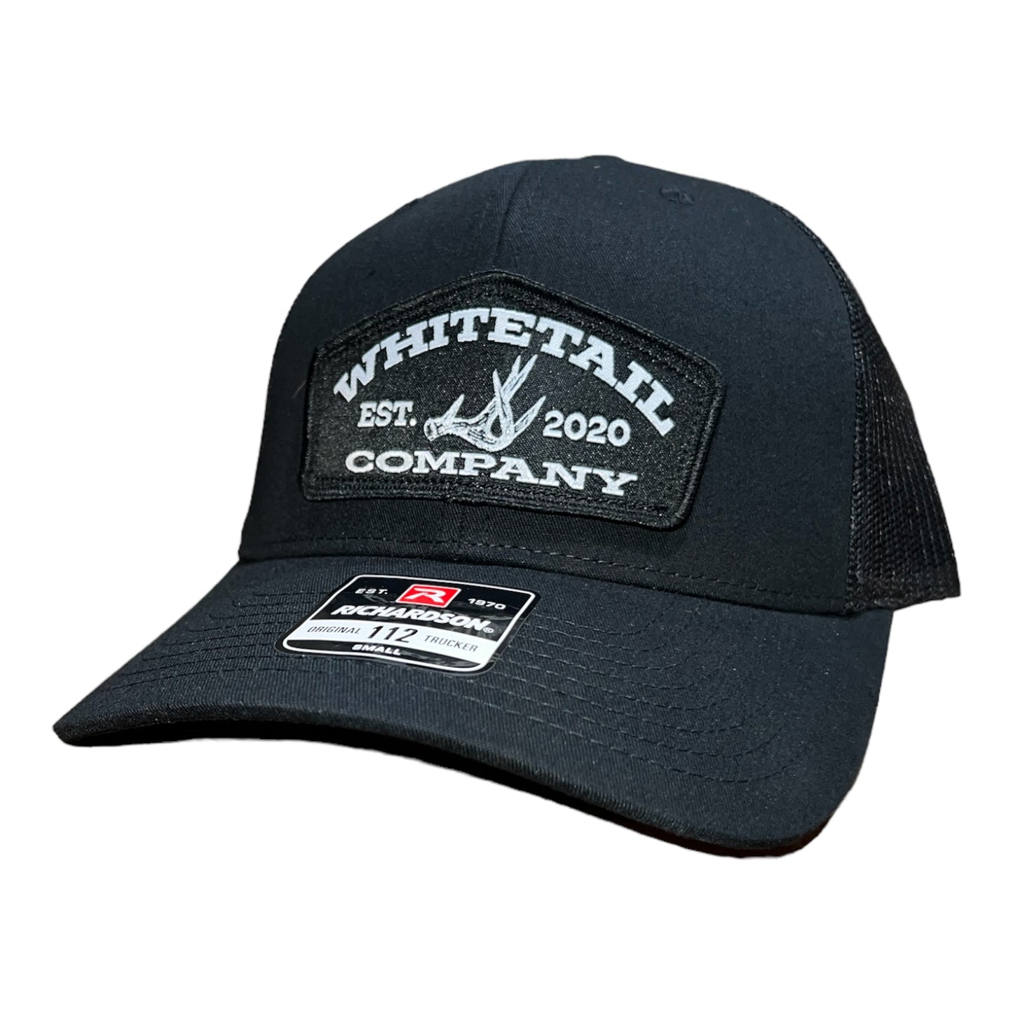 Whitetail Co. Shed Hat Small Richardson 112 Black/Black