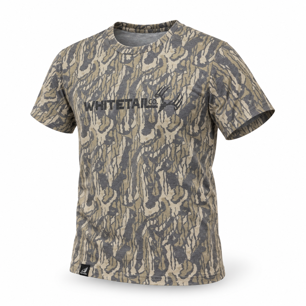 Whitetail Co. | Old Faded Tee | Tree Bark Camo