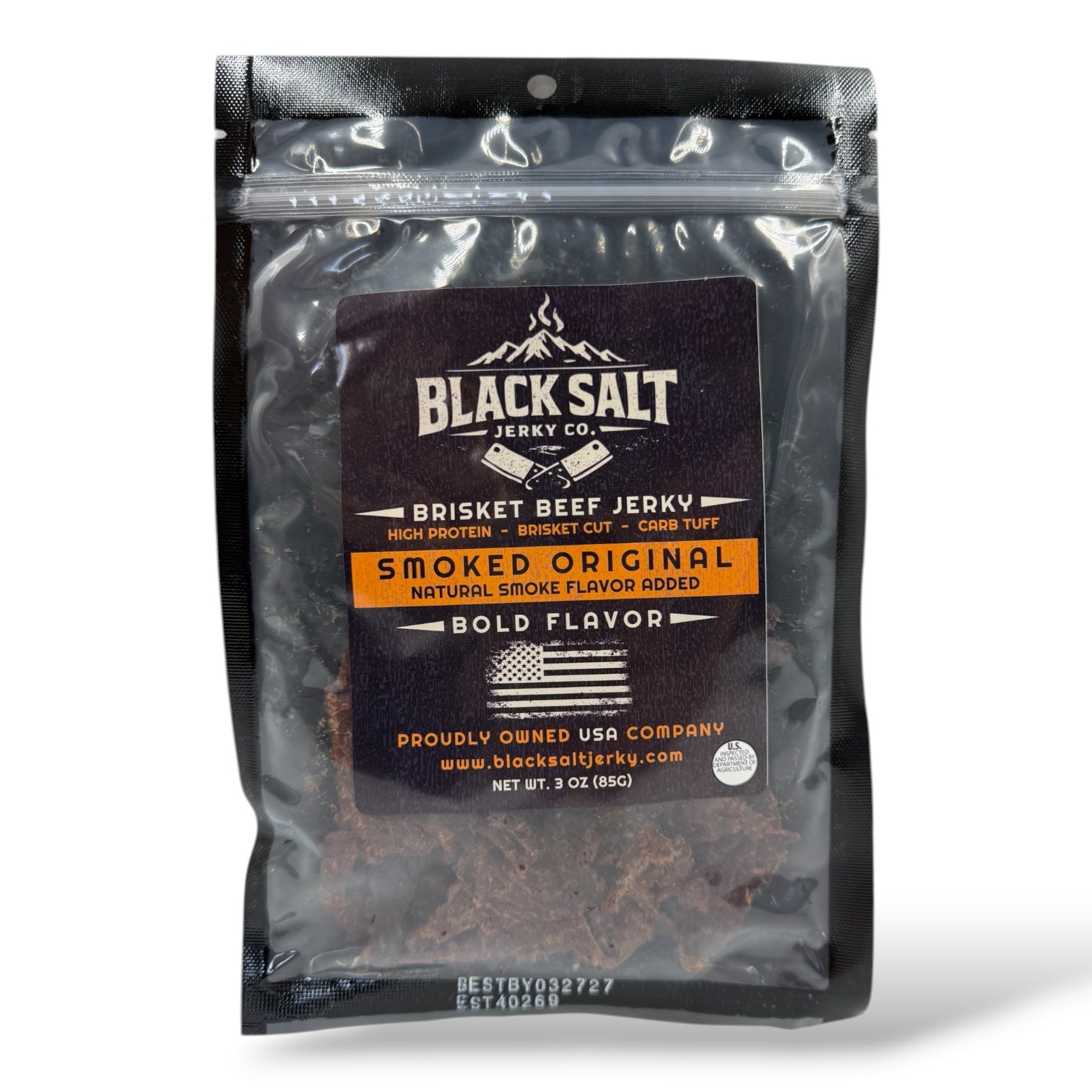 Black Salt Jerky Co. Smoked Original 3oz.