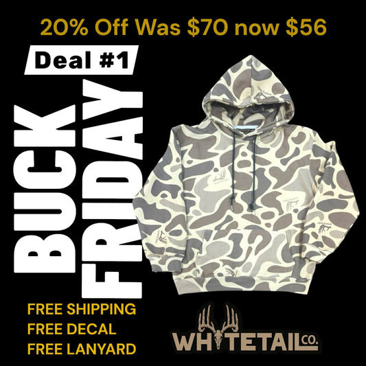 Whitetail Co. Old Camo Heavy Weight Hoodie