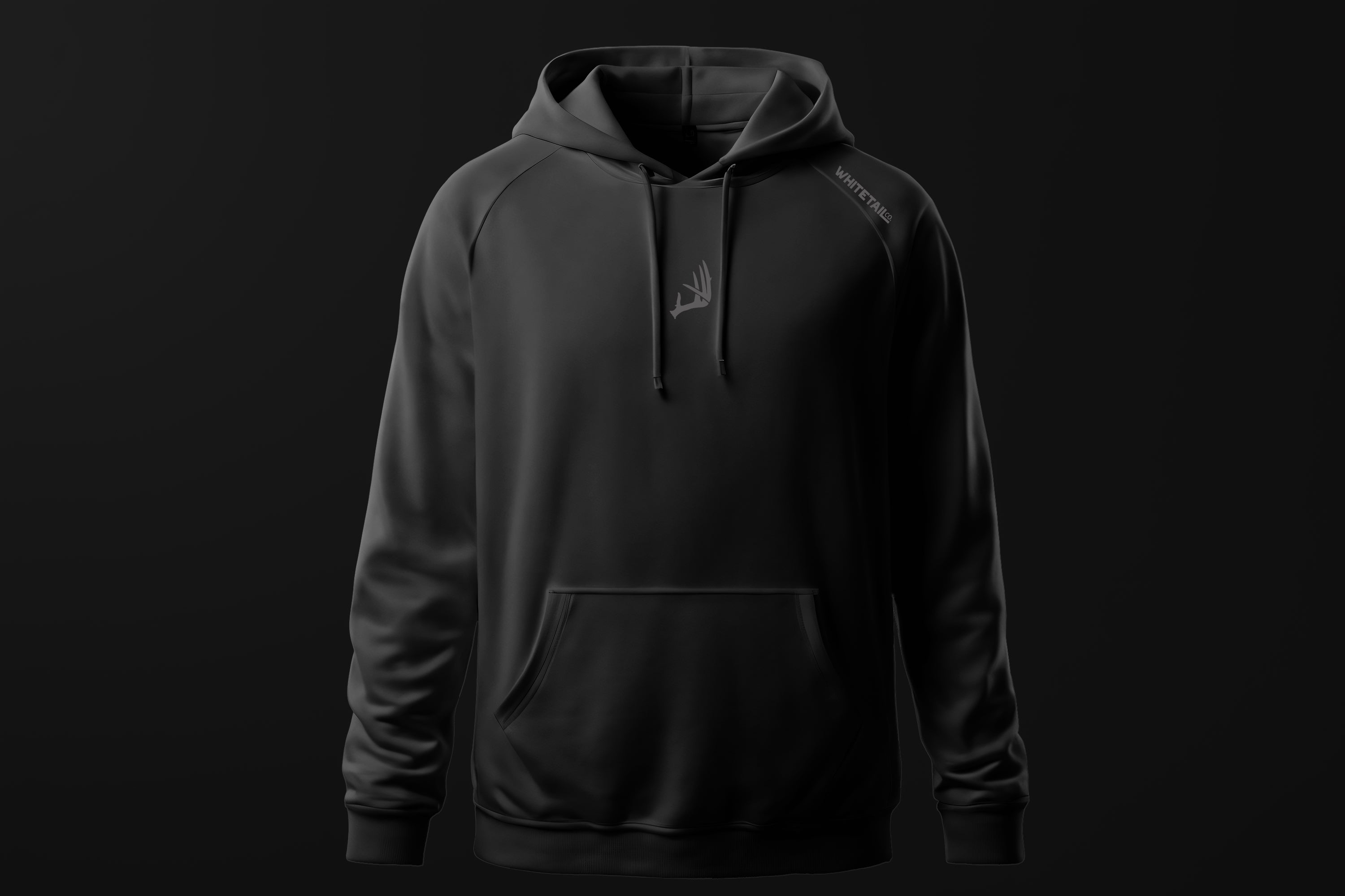 Whitetail Co. Ridge Core Hoodie Midnight Black