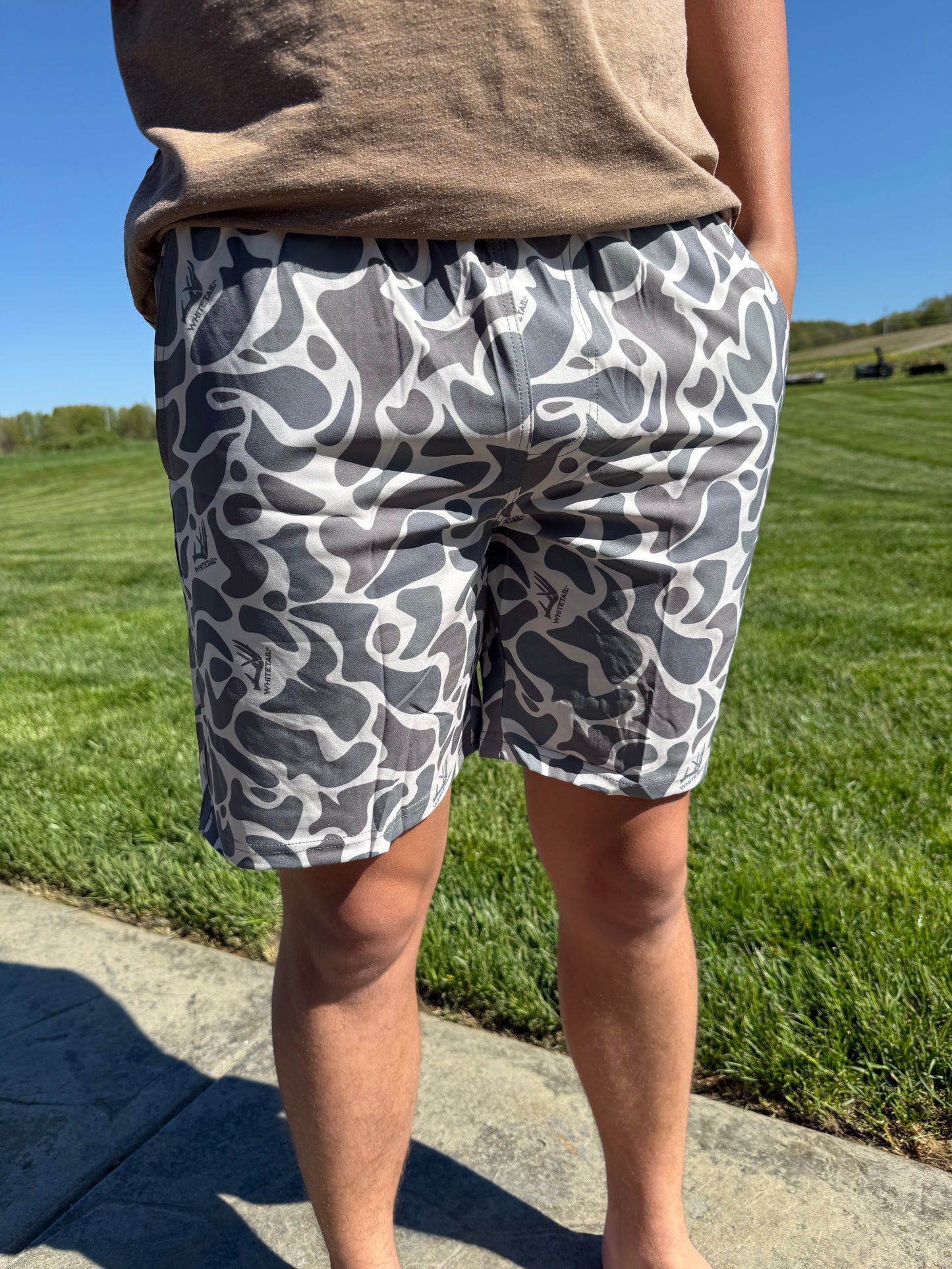 NEW Whitetail Co. Hunt Camp Shorts Faded Old Camo