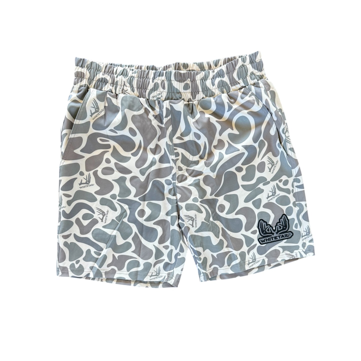 NEW Whitetail Co. Hunt Camp Shorts Faded Old Camo