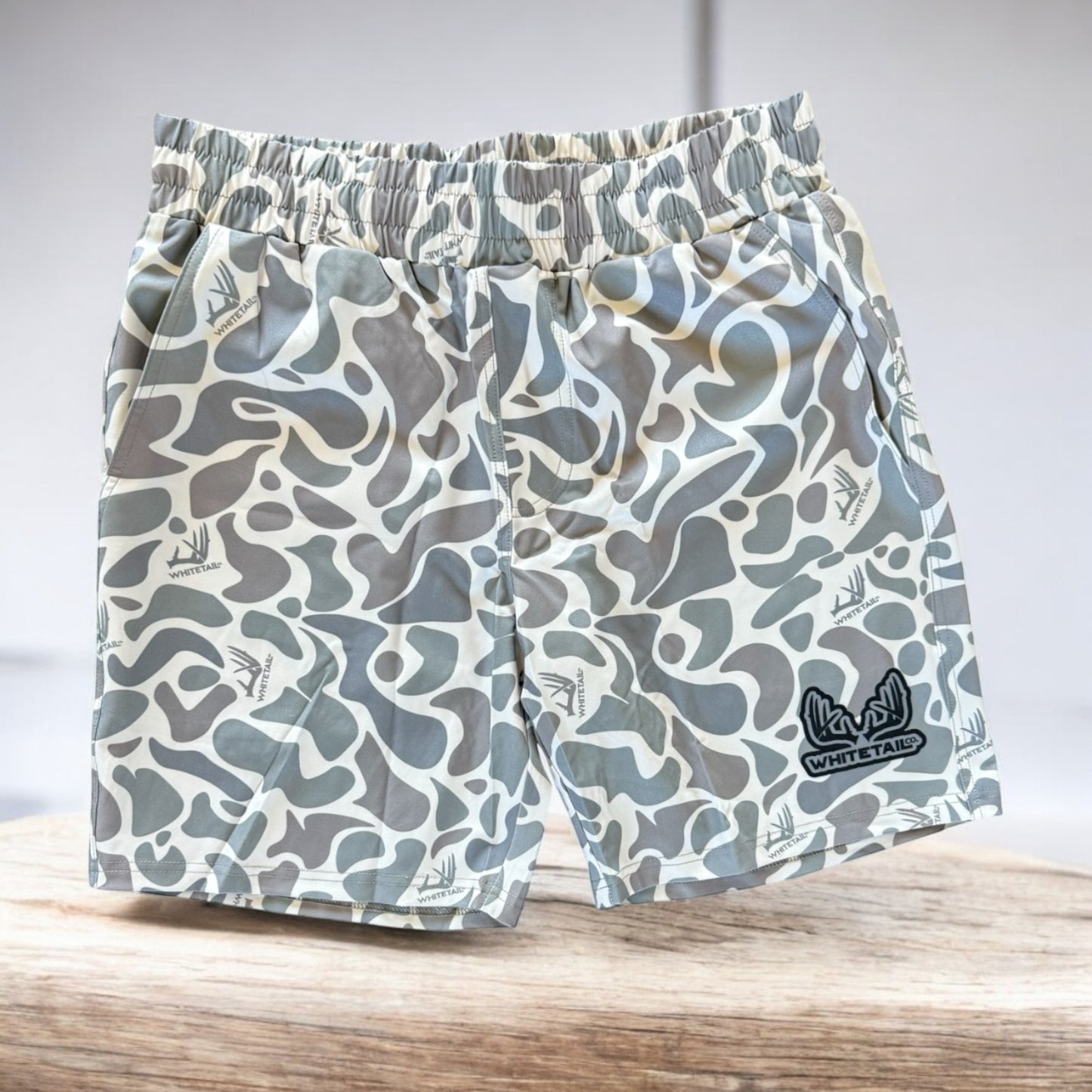 NEW Whitetail Co. Hunt Camp Shorts Faded Old Camo