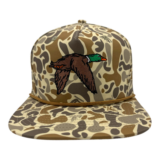 Whitetail Co. Old Camo Ropy Trucker Structured Mallard