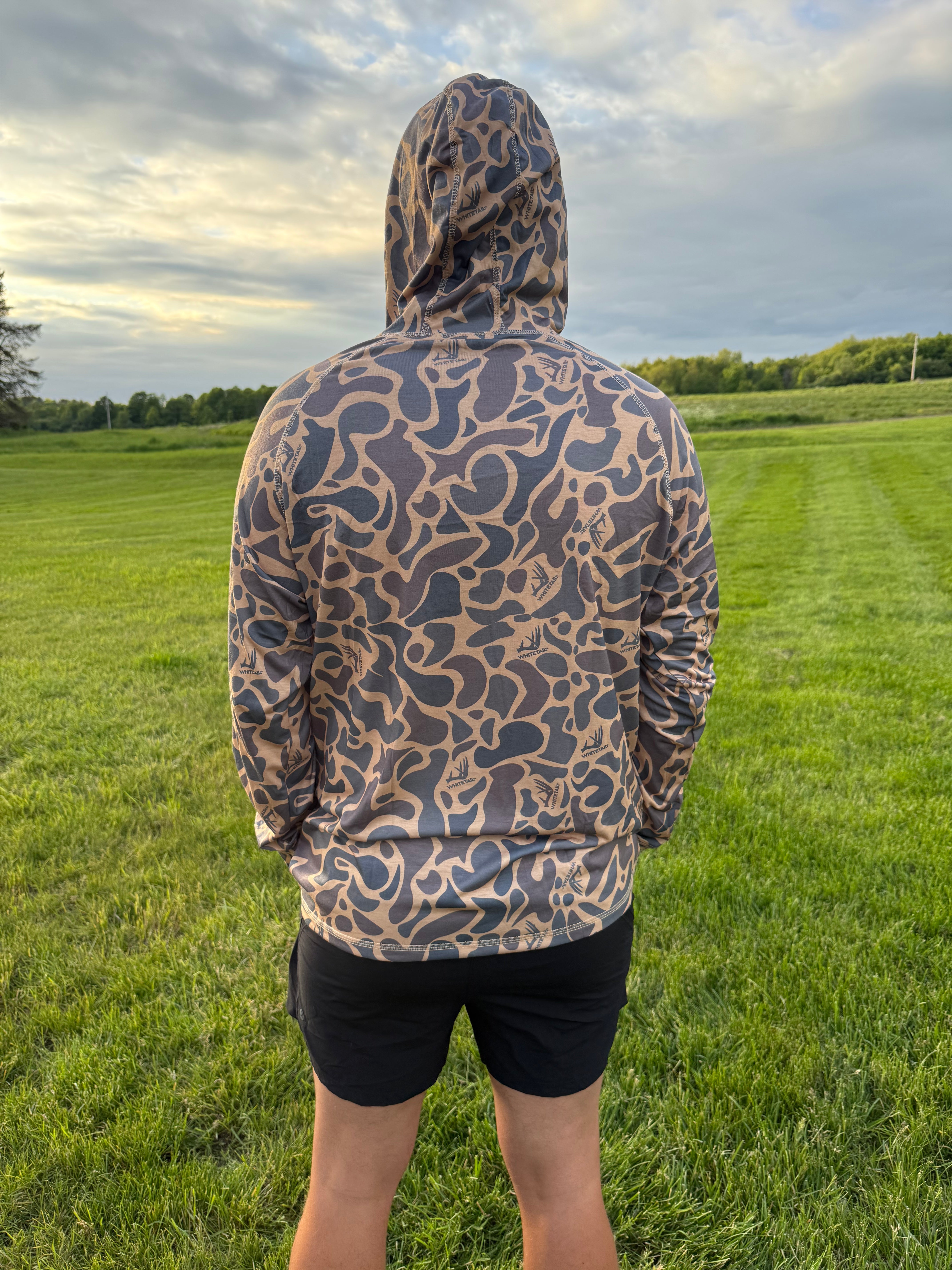 Whitetail Co. Old Duck Camo Faded Light Weight Hoodie