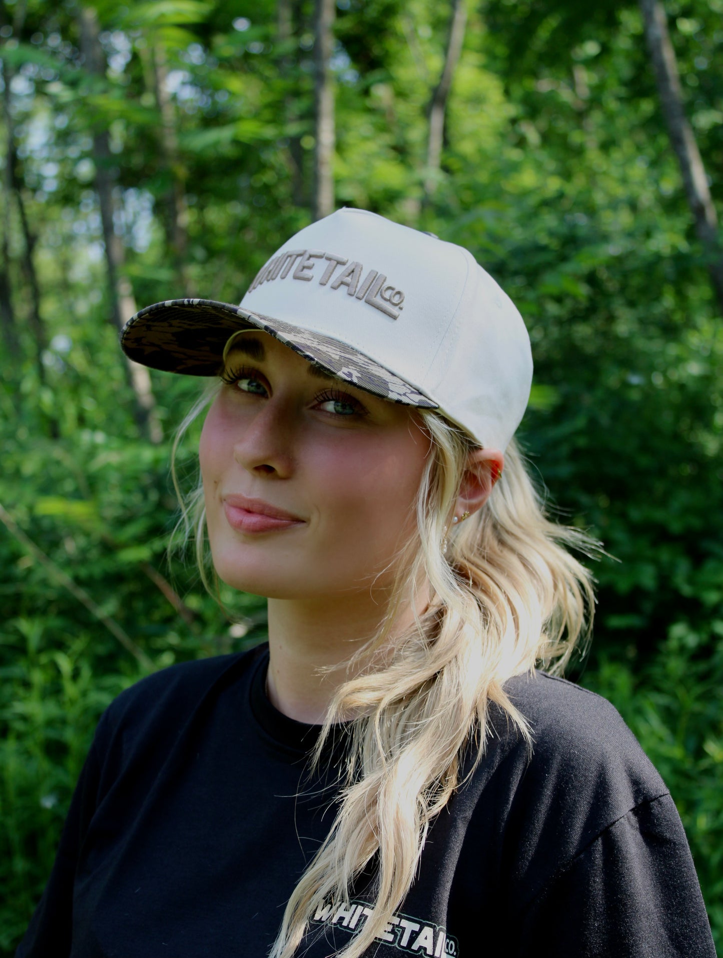 New !!! Whitetail Co. Washed Brim Trucker