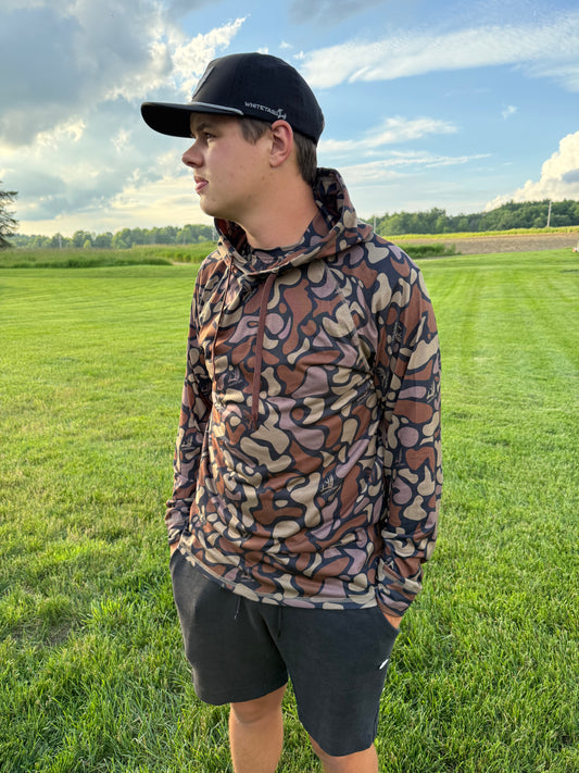 New !!! Whitetail Co. RUT Lightweight Hoodie  Dark Old Camo