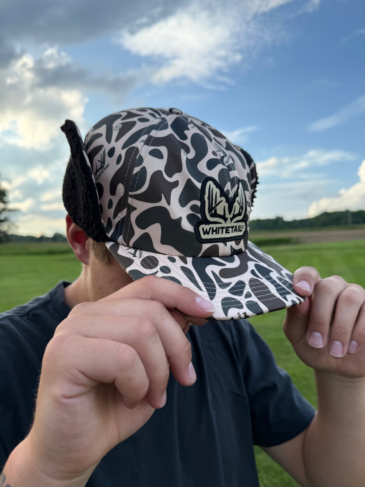 New !!! Whitetail Co. Old Camo Hunter Ear Muff