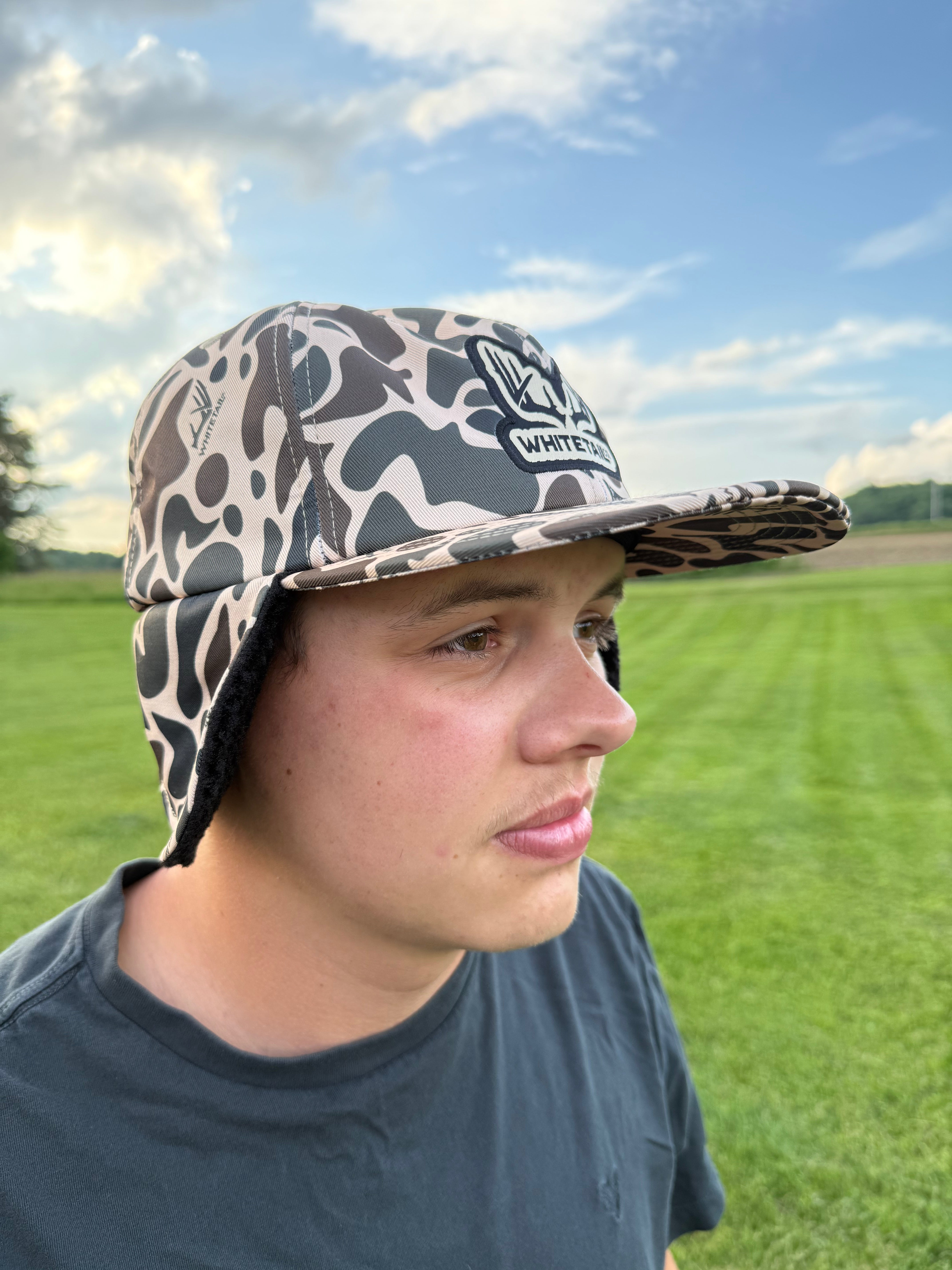 Whitetail Co. Old Duck Camo Ear Flap