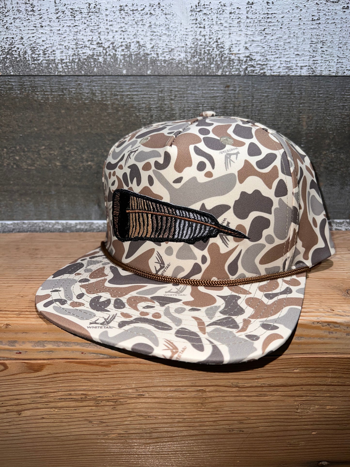 Whitetail Co. Fallen Feather Old Camo Trucker