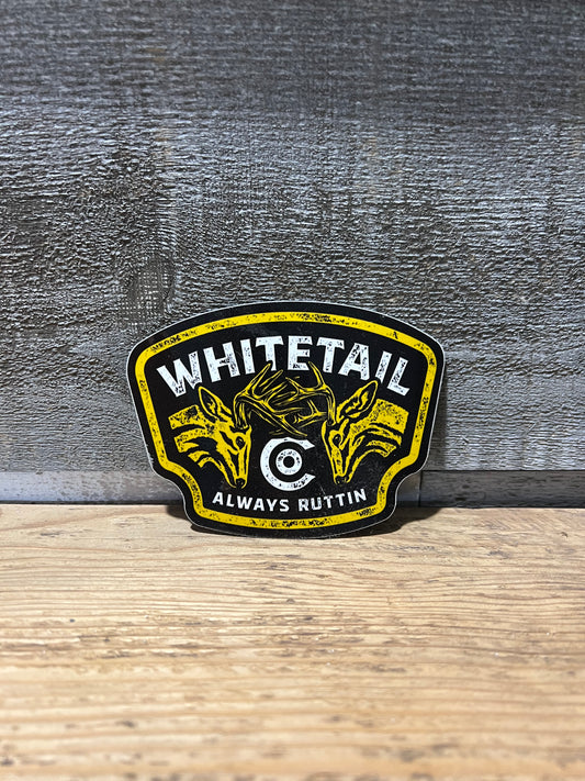 Whitetail Co. Always RUTTIN 4” Decal