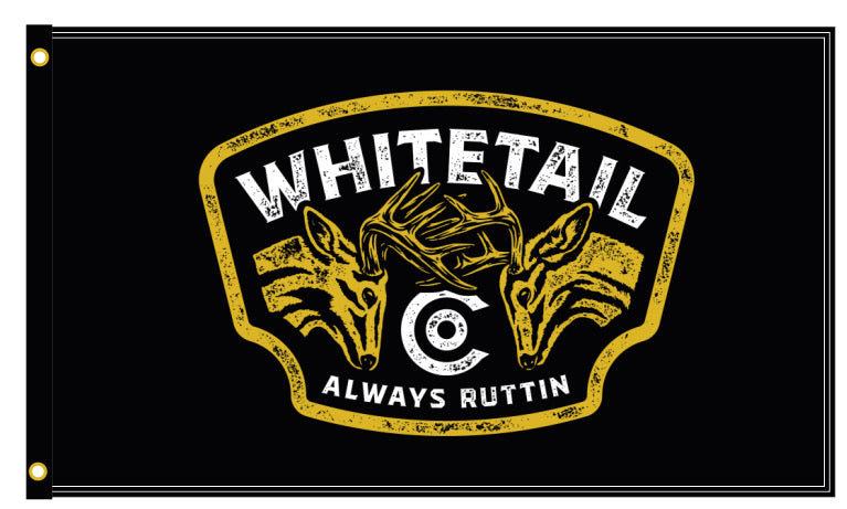 Whitetail Co. Always Ruttin 3x5’ Flag