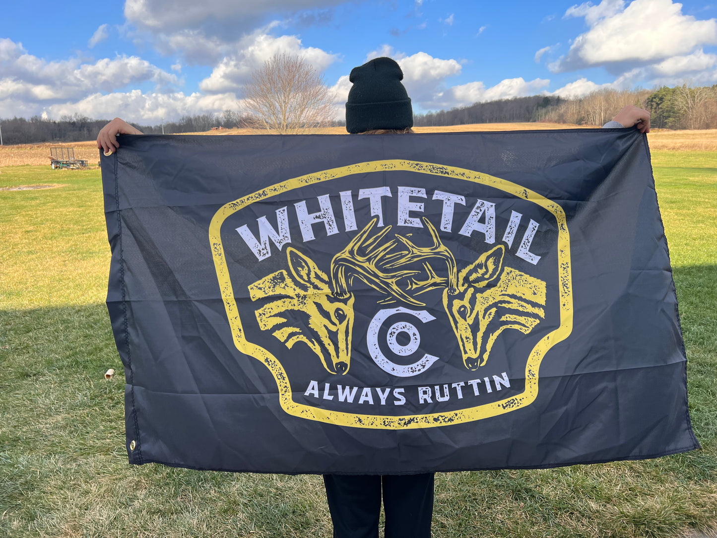Whitetail Co. Always Ruttin 3x5’ Flag