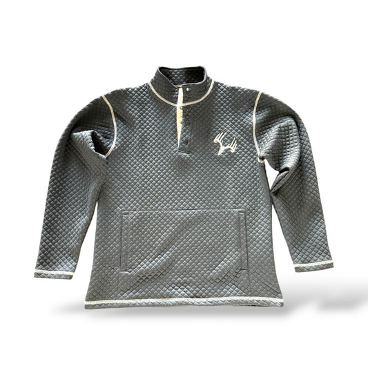 New Whitetail Co. Rut Line Waffle 1/4 Button Sweatshirt