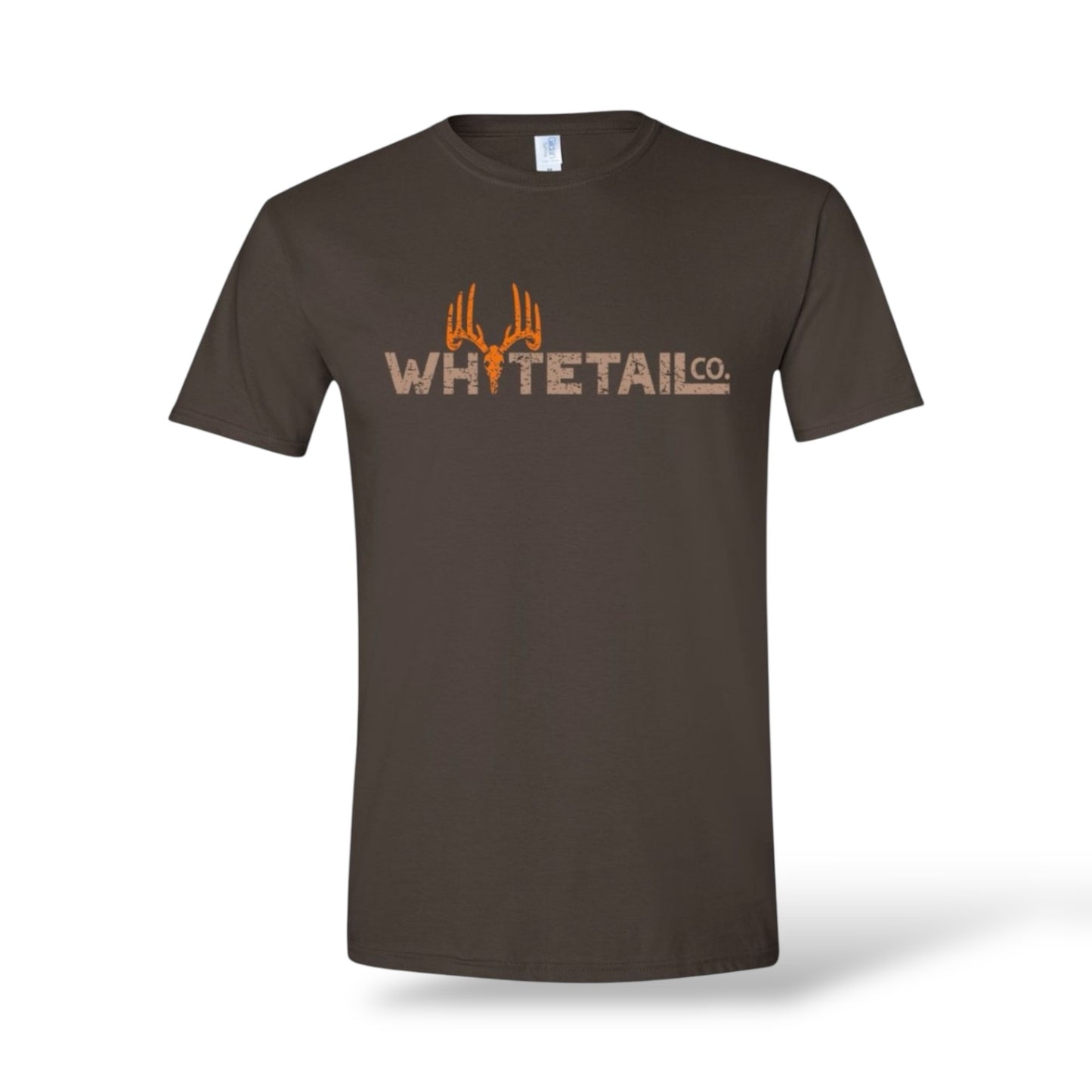 Coming Soon !!! Whitetail Co. Logo Tee Brown/Orange