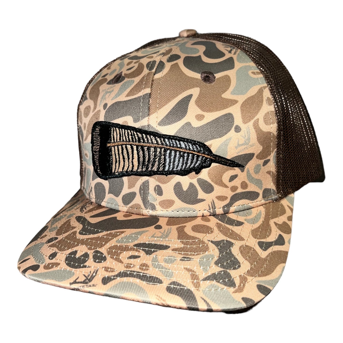 Whitetail Co. Fallen Feather Old Camo Trucker