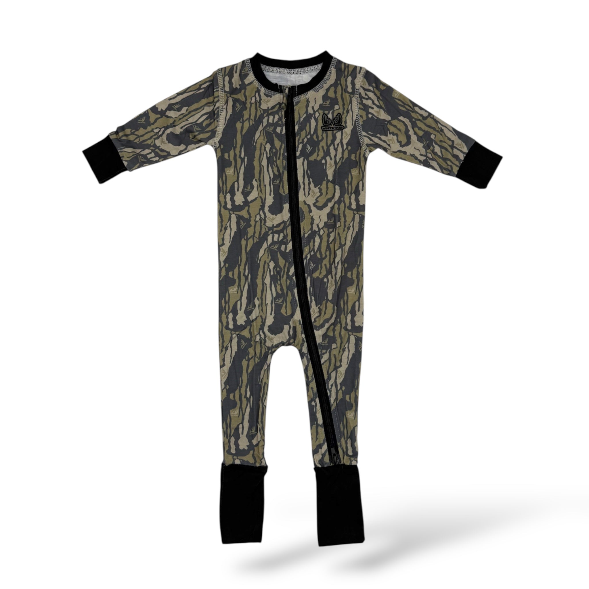 New !!! Whitetail Co. Old Tree Bark Footy Pajamas
